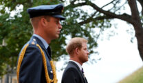 Prințul Harry și Prințul William, la înmormântarea unchiului lor