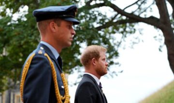 Prințul Harry și Prințul William, la înmormântarea unchiului lor