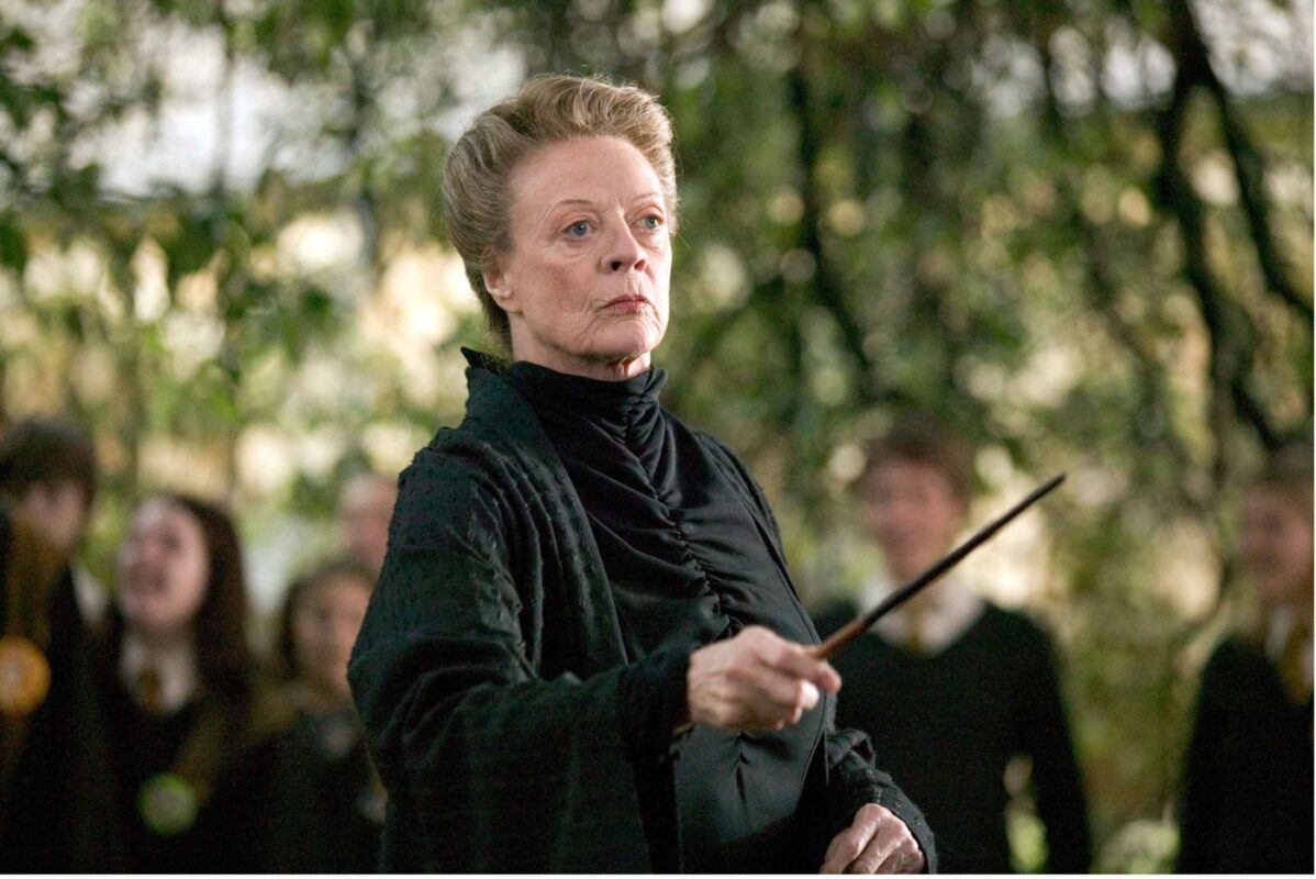 Maggie Smith în rolul profesoarei din Harry Potter