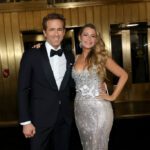 Blake Lively și Ryan Reynolds la evnimentul SNL 50